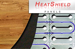 HeatShield radiant floor heating insulation panels.