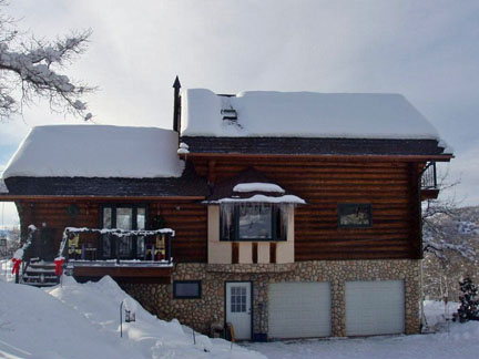 Radiant heated roof edges.